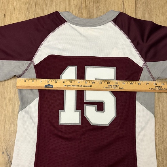 Bulldogs Mississippi State University Adidas Burgundy and White Softball Uniform - Picture 7 of 16